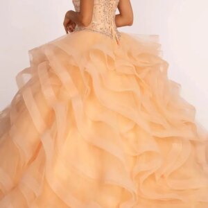 AAQ126 Customized Swee 15 14 Girl Quinceanera Dresses Beads Sequined Tiered Skirt Vestido De xv Anos Prom Birthday Party Dress