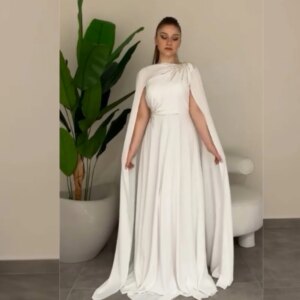 Customized Jersey Sequined Ruched A-line High Collar Long Dresses Evening Dresses Exquisite High Quality Sexy Sparkle Intricate