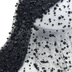 2025 New African French Nigerian High End Lace Fabric With Stones Mesh for Embroidery Wedding Party Bride Sewing Dress