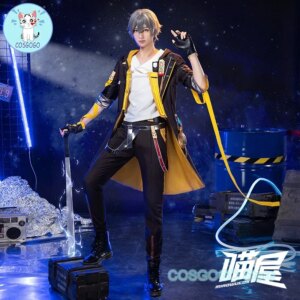 COSGOGO Game Honkai: Star Rail Trailblazer Caelus Cosplay Costume Halloween Outfits Suit Uniform Men Caelus Honkai Cospaly