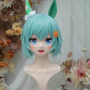 (NFD3-11-5)Customize Full Head With Lock Pretty Female/Girl Japanese Animego Character Kig Cosplay Kigurumi Mask Crossdress Doll