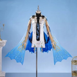 COWOWO Wuthering Waves Cartethyia Women Cosplay Costume Cos Game Anime Party Uniform Hallowen Play Role Clothes Clothing