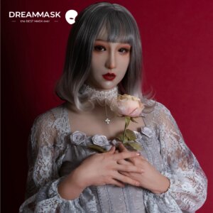 (M22 NINA)Dreammask DMS Crossdressing Full Head With Breast Torso Cosplay Kigurumi Male To Female Silicone Transgender Mask