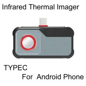 Electronics 256*192 Pixels HTI HT-203U Thermal Camera -20°C~550°C Android Type C Mobile Phone Infrared Thermal Imager For Elec