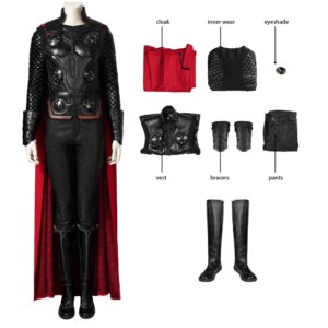 Halloween Party Superhero Natalie Portman Thor Love Role Playing Costume High Quality Top Pants Vest Cloak Accessories