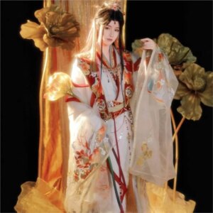 Hanfu heavy-duty embroidered martial arts style straight-sleeved shirts suitable for both men and women