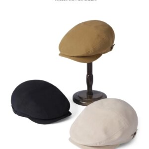 Light luxury elegant fashion cap men and women four big round forward hat