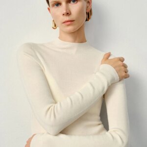 2024 New Seamless Semi-turtleneck Elastic Base Autumn and Winter Long-sleeved Slim Sweater