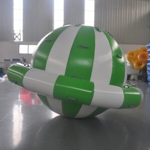 Inflatable Spinning Top Inflatable Water Rotating Disco Boat Crazy UFO Floating Towable