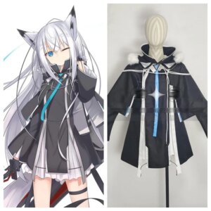 Azur Lane Cos Kawakaze Cosplay game Clothes Women battle Uniform Female Black Trench Dress Customize H