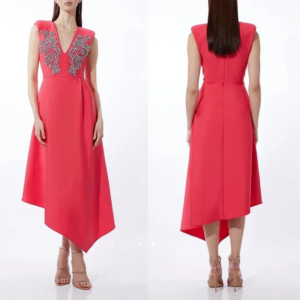 Little Daisy CustomizedExquisite Modern Style Formal Evening V-Neck A-line Beadings Bespoke Occasion  Party Dresses