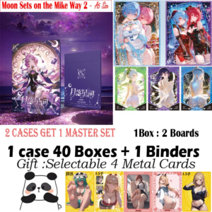 New A5 Size Card ” Moon Sets On the Milk way 2 ” Hobby Spicy Board Genshin Hutao Ganyu Rare Collection Card Toy Gift