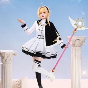 Kinomoto Sakura Dress Cosplay Costume Anime Card Captor Game Women Clothes Halloween Activity Party Full Set Sizes S-XL 2024 New