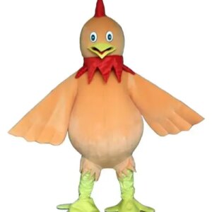 Professional light orange cock Mascot Costume Adult Birthday Party Fancy Dress Halloween Cosplay Outfits Clothing Xmas