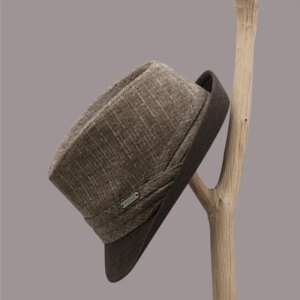 Spring and summer top hat men’s linen-cotton splicing fashion breathable shade travel temperament with middle-aged elderly