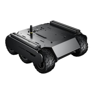 6WD Mobile Robot Car with Rubber Wheels Flexible And Expandable Off-Road UGV Extension Rails for ESP32 Programmable Robotic Car