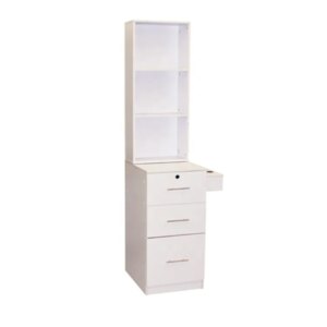 Hot Selling Professional Modern Style Beauty Hair Salon Furniture Wooden Salon Shelf Barbershop Hairdressing Cabinet