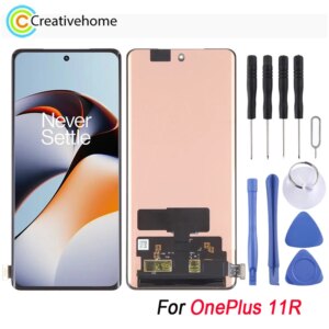 High Quality LCD Screen For OnePlus 11R CPH2487 Fluid AMOLED Material LCD Display With Digitizer Full Assembly Replacement