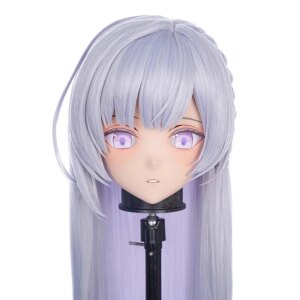Handmade Full Headband Lock Female/Girl Resin Kig Mask Anime figures Cosplay Japanese Anime Role Play Kigurumi Doll Mask