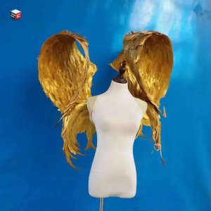 Gold Angel Feather Wings Holiday Party Decoration Props Scene Layout  Party Christmas Decor Girls Catwalk Performance Show