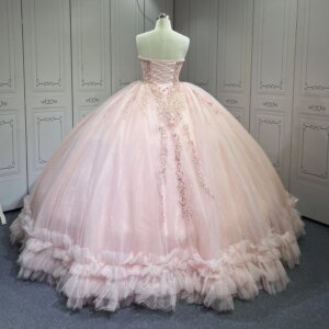 Mumuleo Blush pink Quinceanera Dresses Mexican Vestidos De Quinceaera 2025 Vestidos Para Me Da Noiva Dulces 16 Vestidos