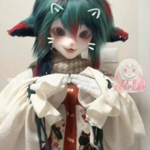 Yis cosplay Custom Furry head Kigurumi Head Cosplay Kemono Fursuit Handmade Headsets Beast Customized Fursuit Kemono Head
