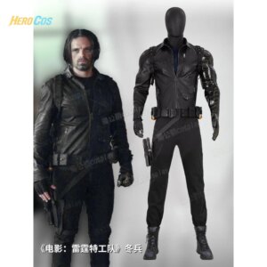 Movie Thunderbolts Winter Soldier Cosplay Costume Bucky Barnes Party Uniform Halloween Party Role Play Outfit Men
