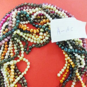 15PCS Mixed Colors7-8mm Baroque Potato Natural Freshwater Pearl Loose Beads 15″