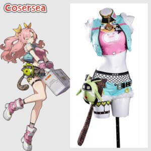 Cosersea Nicole Demara Cosplay Costume Game Zenless Zone Zero Cunning Cutie Nicole Demara Women Uniform Halloween Outfit Fullset