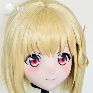 (AL405)Customize Character Crossdressing Female/Girl Resin Full/Half Head With Lock Anime Cosplay Japanese Animego Kigurumi Mask
