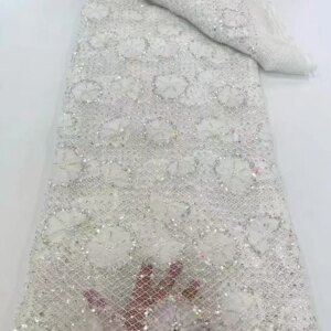 African Velvet Lace Fabric 2025 High Quality Nigeria Lace 5 Yards French Velvet Lace Fabric For Party Wedding Dress Sewing