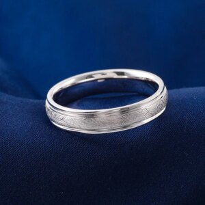 Provence Satin Finish Ring White KGold band Minimalist Ring for Men Anniversary Wedding Band Fine Jewelry Personalized Custom