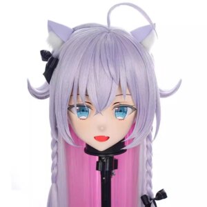 Handmade Customize Anime Full Crossdress Doll Female/Girl Cartoon Character Full Headband Lock Kig Cosplay Kigurumi Mask