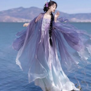 New Product Women’s Han Chinese Clothing Improved Daily Elements Chest Ru Dress Traditional Spring and Summer Suit