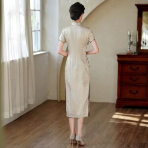 Quality Real Silk Cheongsam Qipao Improved Dress Chinese Style Chi-Pao