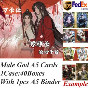 Wanka Falling For You Male God A5 Collection Cards Anime Mo Dao Zu Shi Lian Yu Shen Kong Light And Night’s Love Rare EX LSP Card