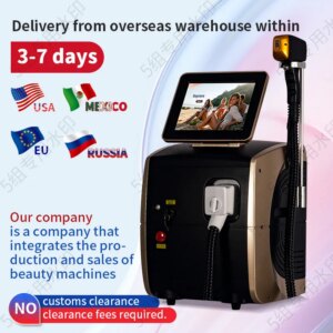 Ice Titanium 808nm IPL Permanent lipo Hair Remover Portable Professional Diode Depilation 4 Waves La-ser Body Alexandrite Device