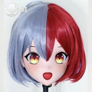 (AL28)Customize Character Crossdressing Female/Girl Resin Full/Half Head With Lock Anime Cosplay Japanese Animego Kigurumi Mask