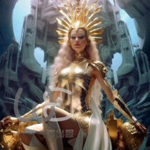 Nightclub Bar High-end Custom Golden Theme Christmas Opening Celebration Female Song gogo Performance Suit