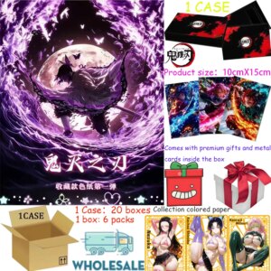 2025 New Whole box wholesale Demon Slayer Japanese Anime Card 1pack/30pcs Card Games Game Collection Toy