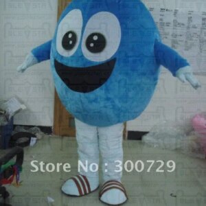Christmas Blue Roller Mascot Costume Suits Cosplay Party Game Dress HOT Mascot Costume