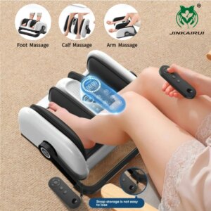 Shiatsu Foot Massage Machine with Heat Office Home Feet & Calf Massager with Remote Control Kneading Rolling Airbag Compression