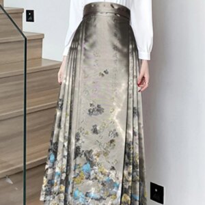 Elastic Waist Horse-Face Skirt Small Cropped plus Size National Style Mid-Length Modified Hanfu for Women Spring