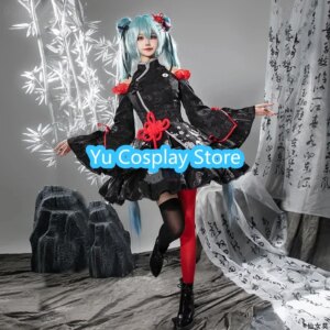 Yu-Cosplay Women Lolita Dress Cosplay Costume Chinese Kungfu Suit For Cosplay Halloween Carnival Uniforms Anime Clothing Custom