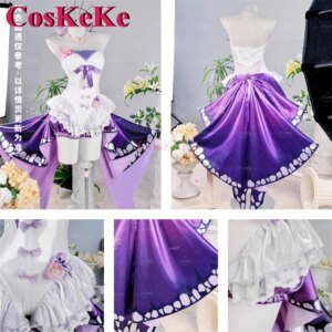 CosKeKe Castorice Cosplay Costume Game Honkai: Star Rail Sweet Lovely Jumpsuits Outfit Women Activity Party Role Play Clothing