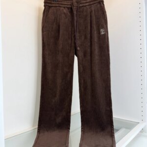 Italy BC spring new corduroy striped solid color versatile fashion old money wind straight casual pants