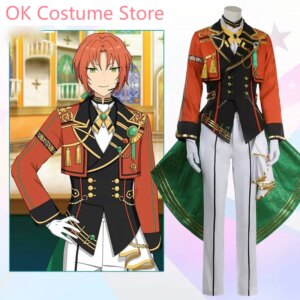 Ensemble Stars 2 Tsukinaga Leo Colorful Melody Game Suit Gorgeous Cosplay Costume Halloween Party Role Play Outfit