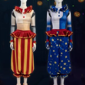Five Night’s At Freddy’s Series Clown Costume Sun Moon Woman Cosplay Costume Cos Game Anime Party Uniform Hallowen Play Role