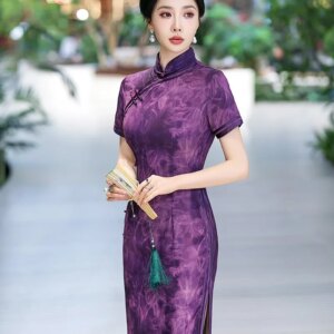 Chinese wind Xi mother wedding cheongsam send test dress