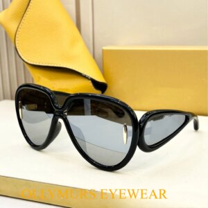 Original Designer LW40132II High Quality New Fashion Sunglasses Modern Future Acetate and Nylon Pilot Mask Trendy Sunglasses